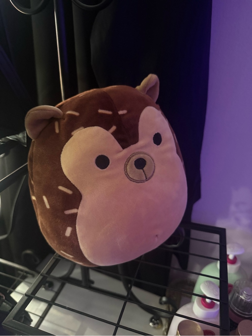 Squishmallows Plush Hedgehog Pillow - Brown and Cream